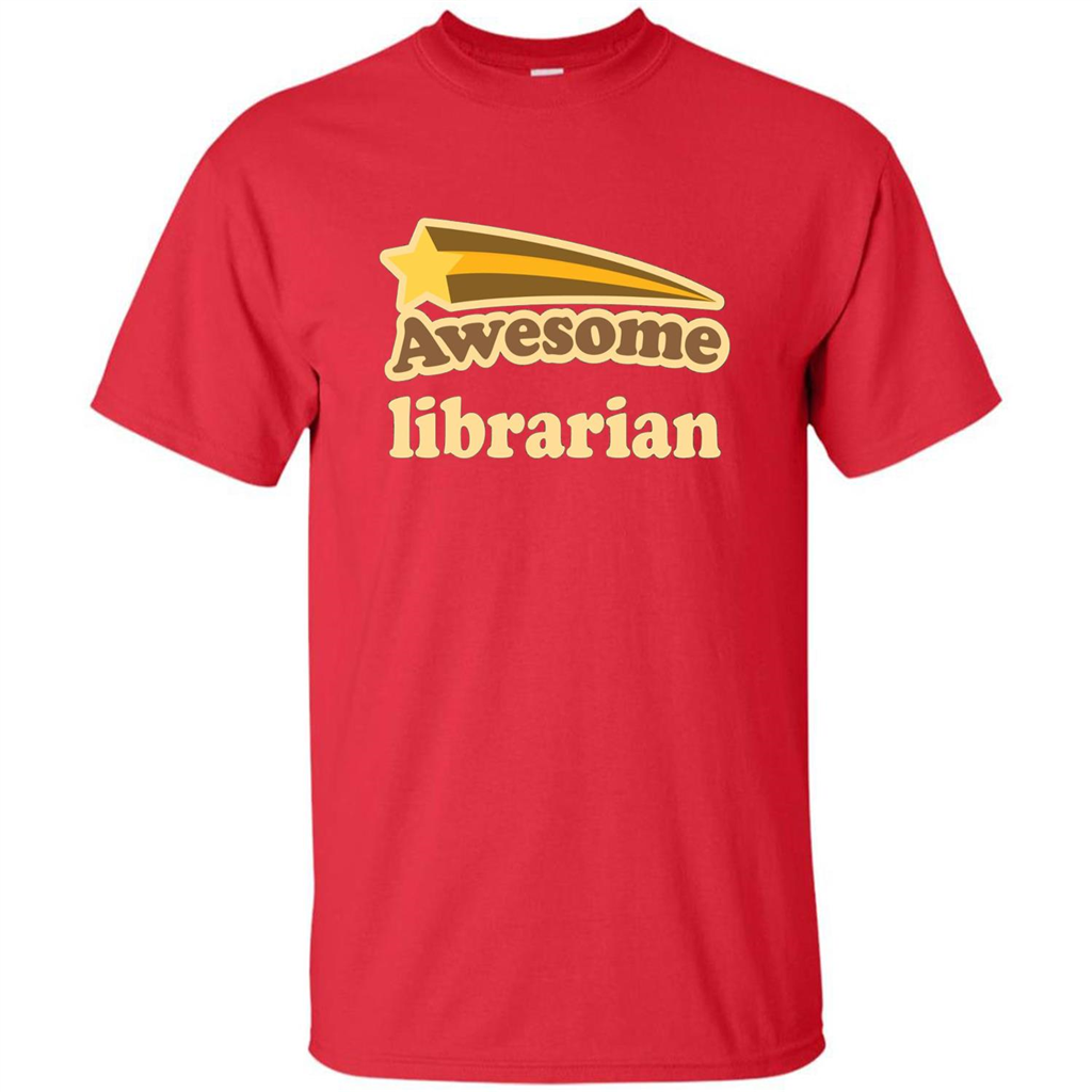 Awesome Librarian T-shirt Red
