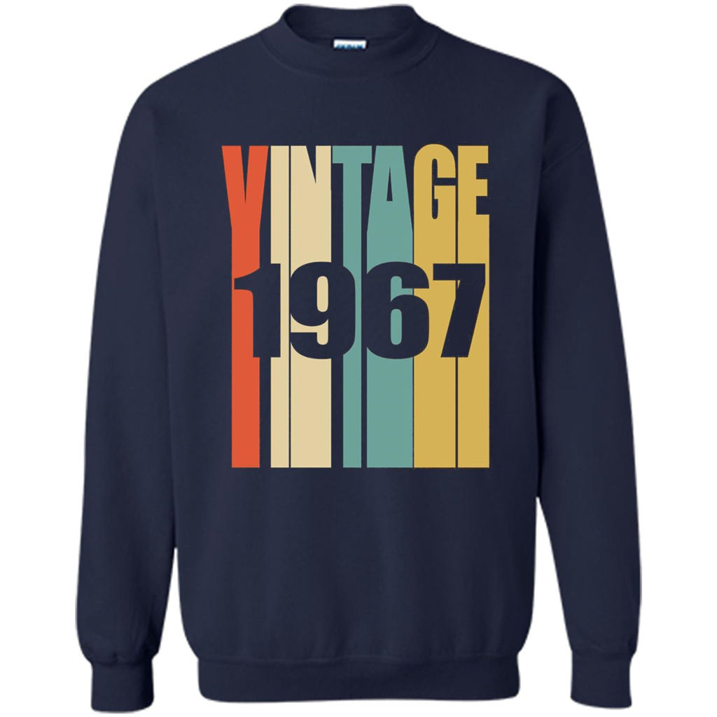 Retro Vintage 1967 T-shirt 50th Birthday T-shirt Navy