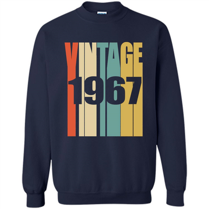 Retro Vintage 1967 T-shirt 50th Birthday T-shirt Navy