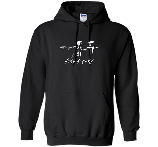 President Trump And General Mattis Fire And Fury T-shirt Black