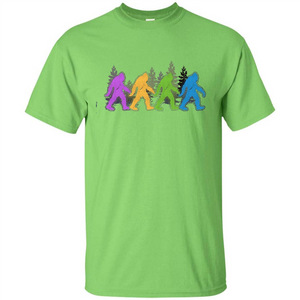 Color Bigfoot Yeti Sasquatch T-Shirt
