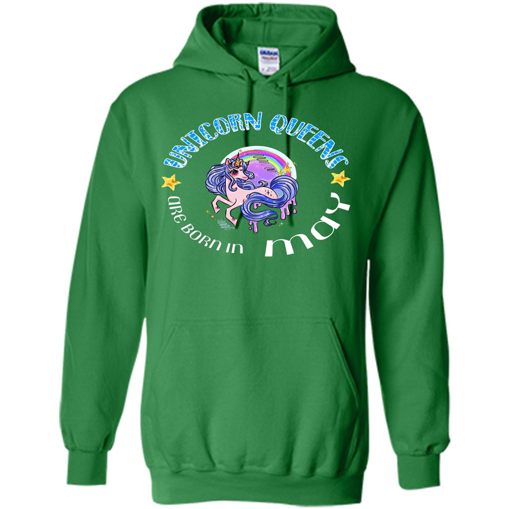 May Unicorn T-shirt Unicorn Queens Are Born May Irish Green
