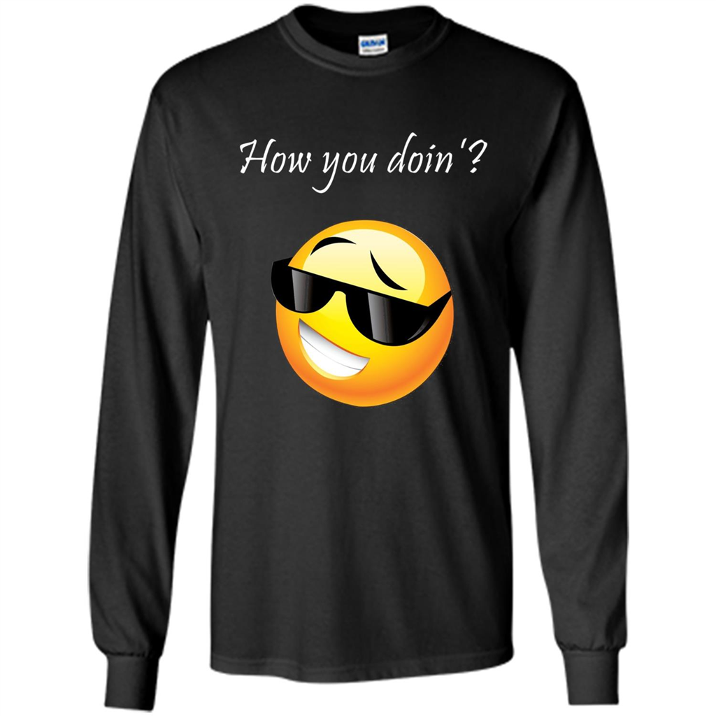 Cute Emotion T-shirt How You Doing Black