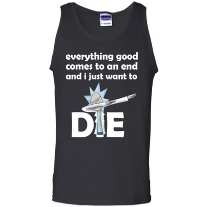 Rick And Morty T-shirt Everything Good Comes To An End T-shirt Black