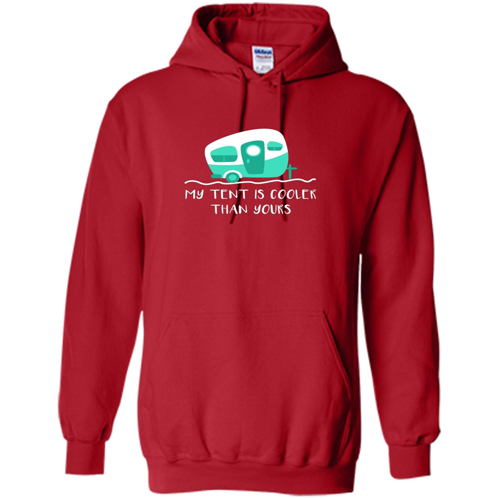 Cute Camper T-shirt My Tent Is Cooler Than Yours Red
