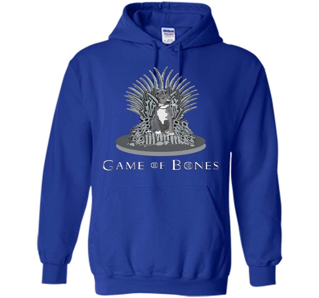 Pitbull Game of Bones Funny Parody T-shirt Royal