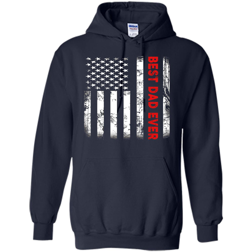Fathers Day T-shirt Best Dad Ever Navy
