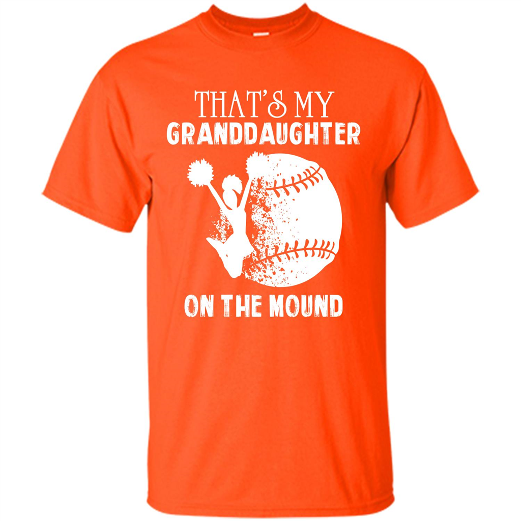 Baseball T-shirt That’s My Granddaughter On The Mound Orange