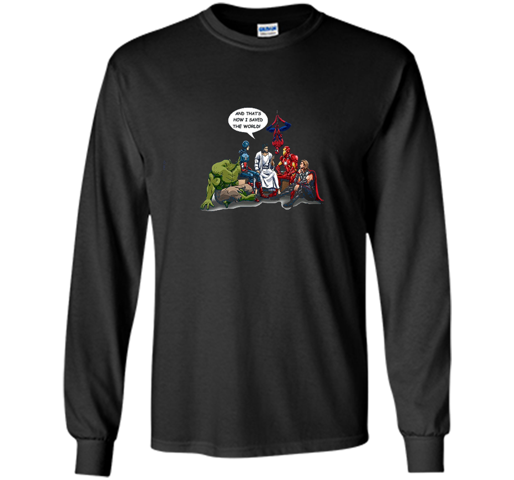 That's How I Saved The World T-shirt Black