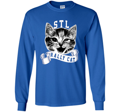 Cat Lover T-shirt Saint Louis Rally Cat T-shirt Royal