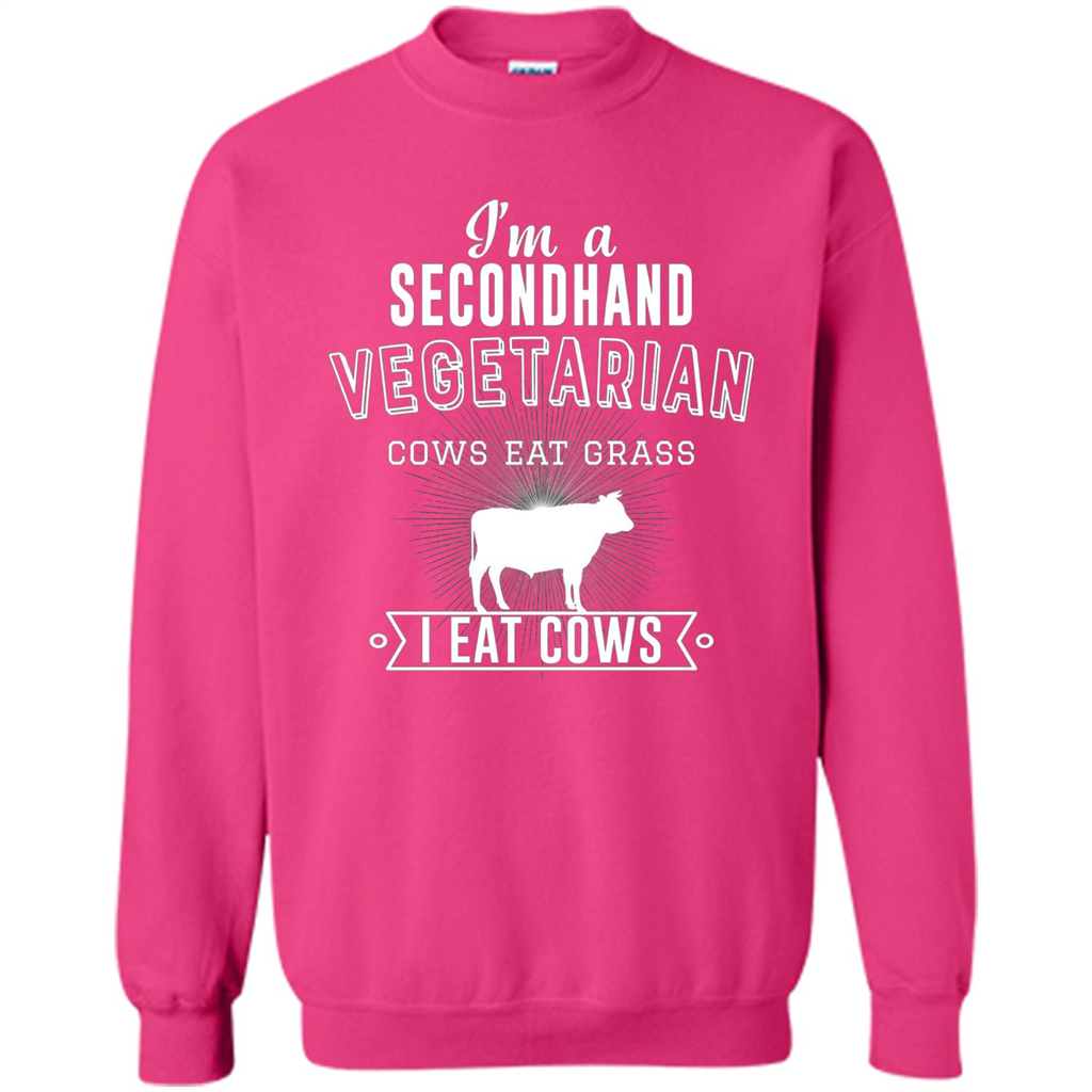 Secondhand Vegetarian T-shirt Funny Vegetarian T-shirt Heliconia