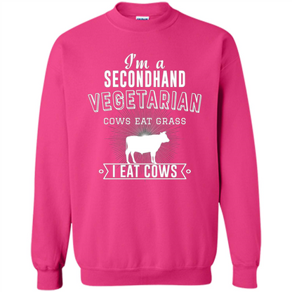 Secondhand Vegetarian T-shirt Funny Vegetarian T-shirt Heliconia