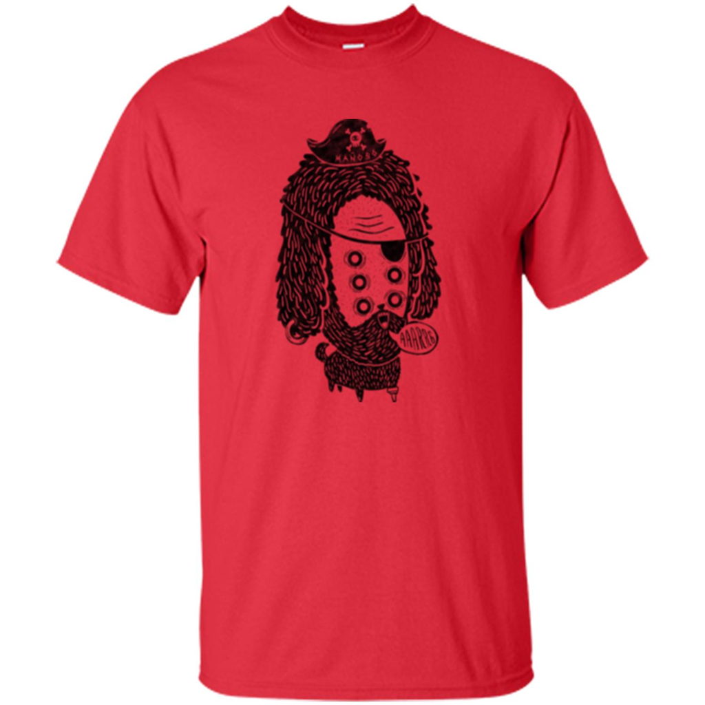 Mutant Pirate Dog T-shirt Red