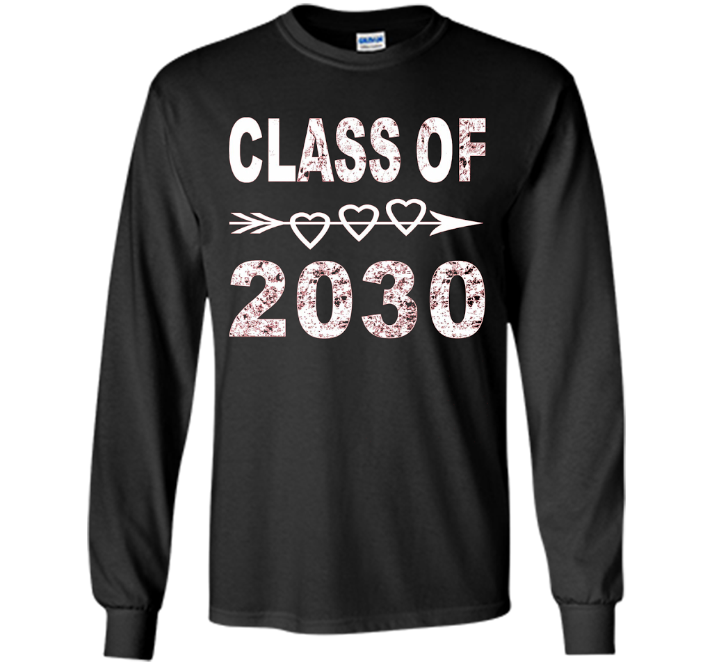 Kindergarten T-shirt Class Of 2030 Kindergarten Style T-shirt Black