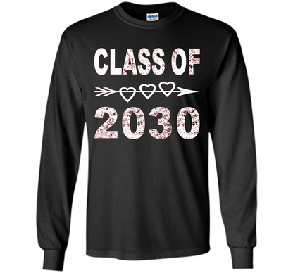 Kindergarten T-shirt Class Of 2030 Kindergarten Style T-shirt Black