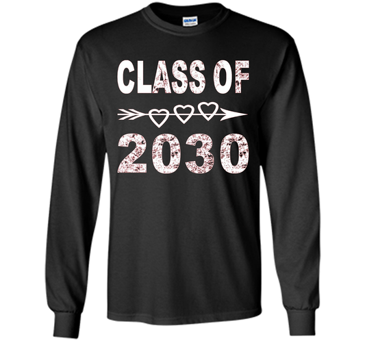 Kindergarten T-shirt Class Of 2030 Kindergarten Style T-shirt Black