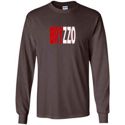 Bryzzo Bryant and Rizzo Funny Baseball T-shirt Dark Chocolate