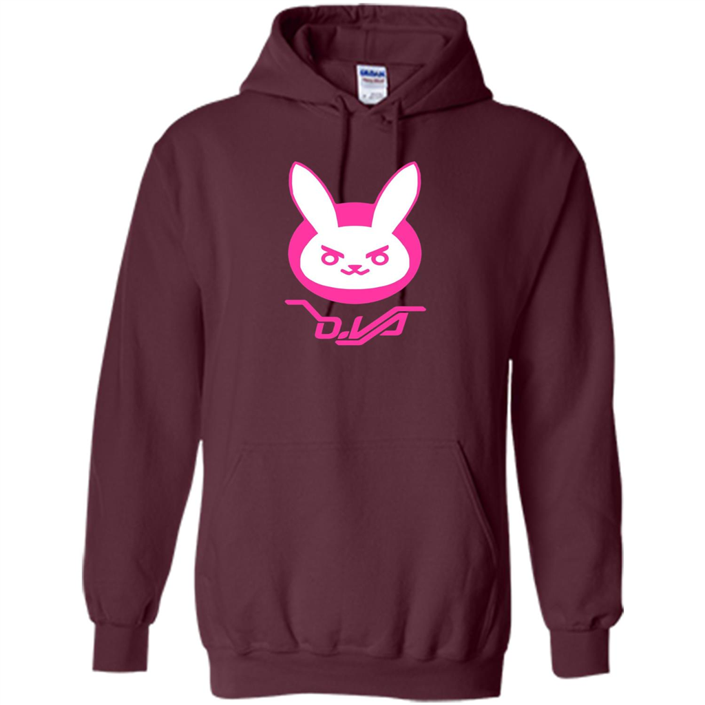 Overwatch D.VA Bunny Spray T-shirt Maroon