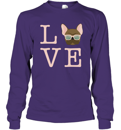 Love Dog Shirt Long Sleeve T-Shirt Long Sleeve T-Shirt Purple