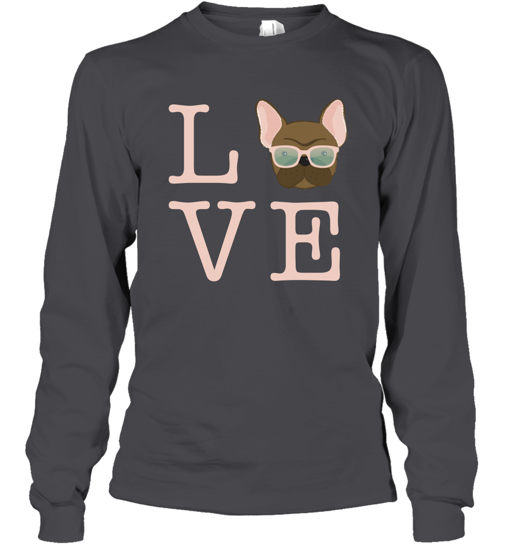Love Dog Shirt Long Sleeve T-Shirt Long Sleeve T-Shirt Dark Heather
