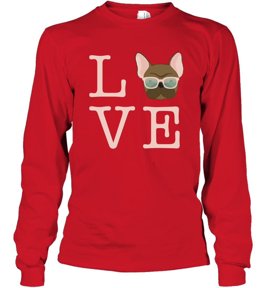 Love Dog Shirt Long Sleeve T-Shirt Long Sleeve T-Shirt Red