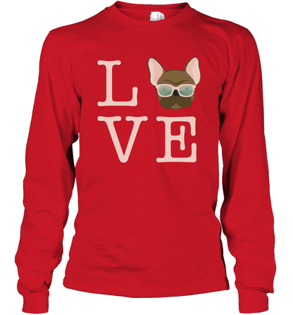 Love Dog Shirt Long Sleeve T-Shirt Long Sleeve T-Shirt Red