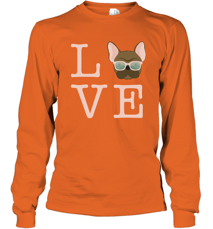 Love Dog Shirt Long Sleeve T-Shirt Long Sleeve T-Shirt Orange
