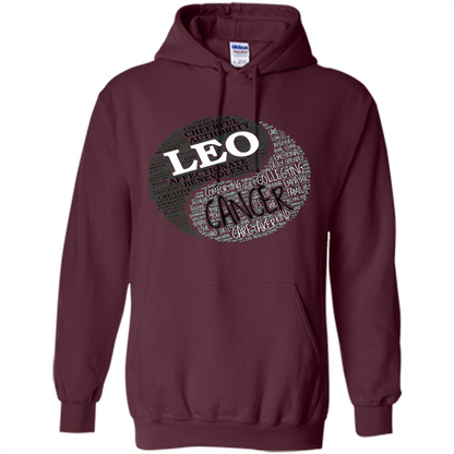 Zodiac Facts T-shirt Women Leo and Cancer T-shirt Maroon