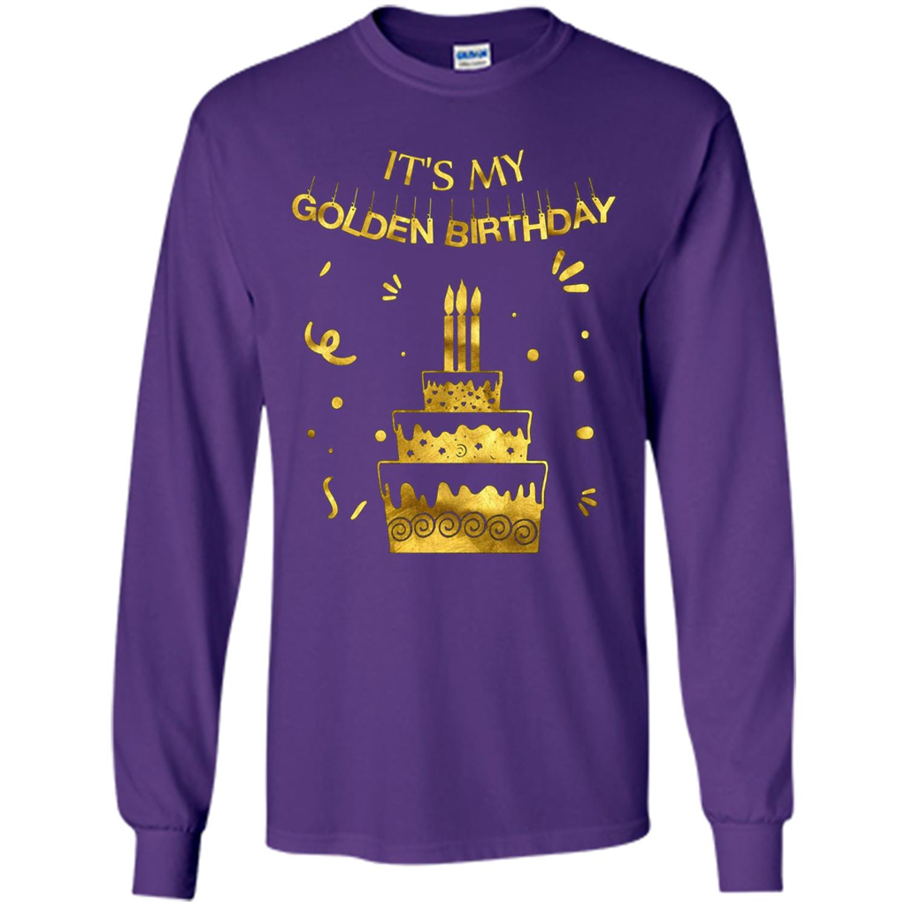 Golden Birthday T-shirt It's My Golden Birthday Purple