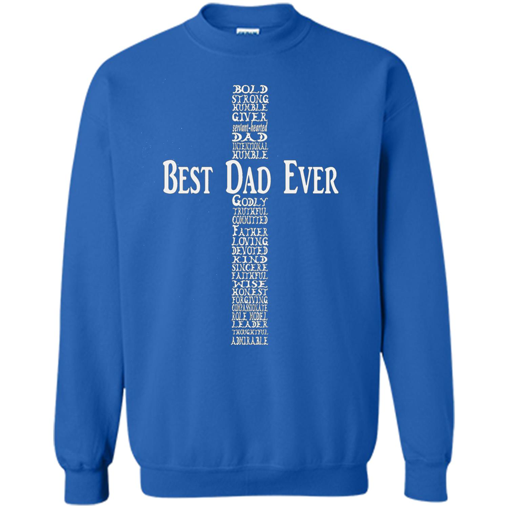Mens Fathers Day T-shirt Christian Dad Royal