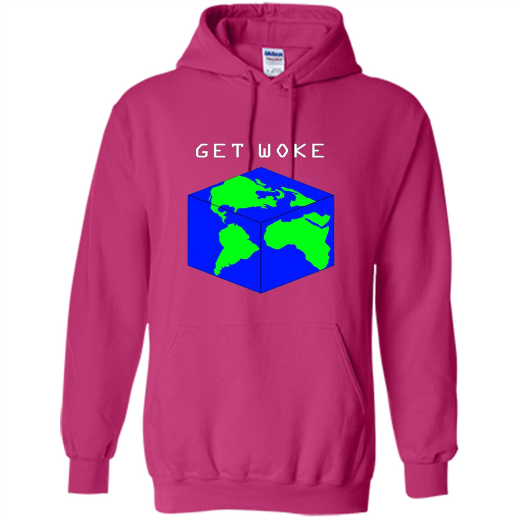 Flat Earther Get Woke T-shirt Earth Society T-shirt Heliconia
