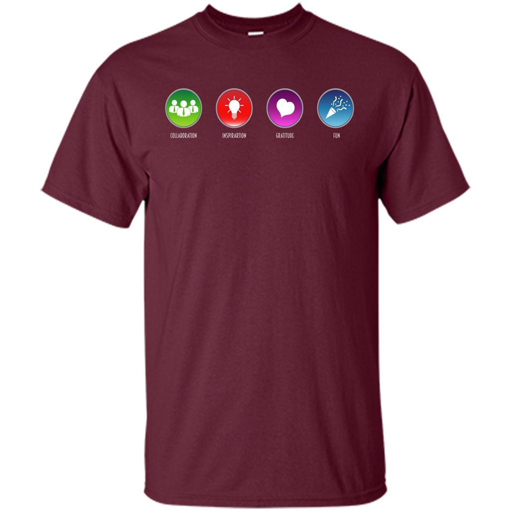 Values Icons T-shirt Maroon
