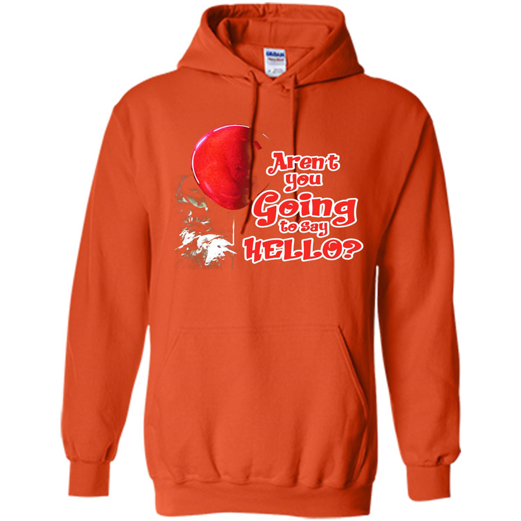 Halloween T-shirt Aren't You Going To Say Hello T-shirt Orange