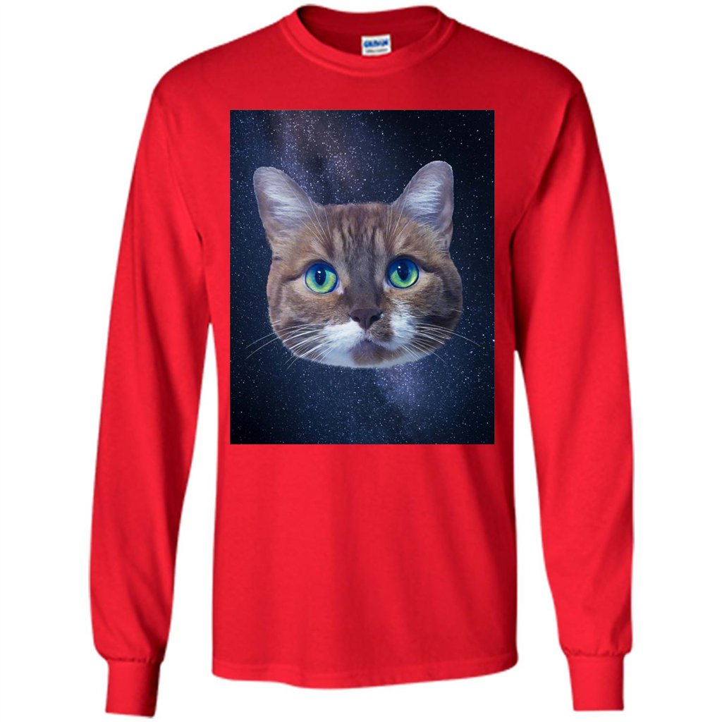 Galaxy Cat T-shirt Red