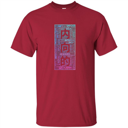 Japanese Introvert T-Shirt With Kanji Text Cardinal