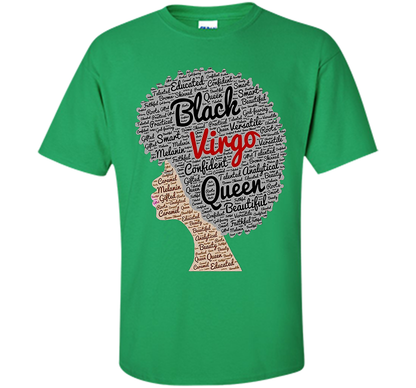 Virgo T-Shirt Black Women T-shirt Irish Green