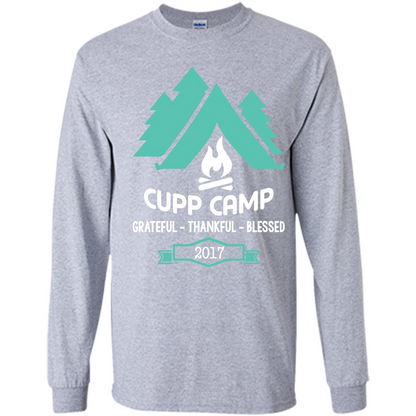 Camping T-shirt Cupp Camp Grateful - Thankful - Blessed 2017 Sport Grey