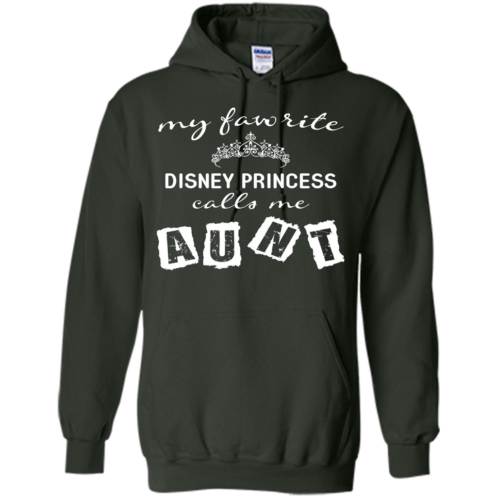 Disney Aunt T-shirt My Favorite Disney Princess Calls Me Aunt Forest Green