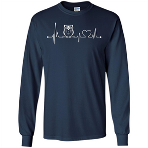 Heartbeat Owl T-shirt Love Owl T-shirt