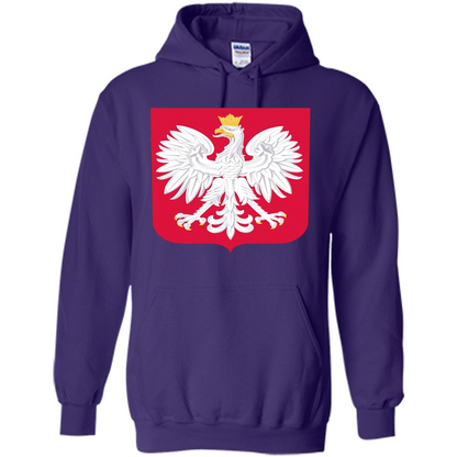 Polish Eagle T-shirt Polska Poland T-shirt Purple