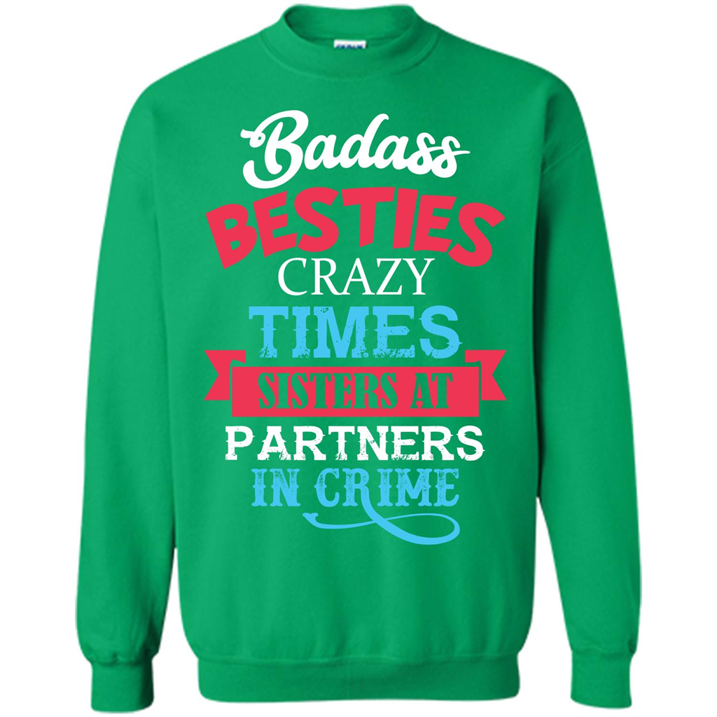 Family T-shirt Sisters Partners In Crime T-shirt Irish Green