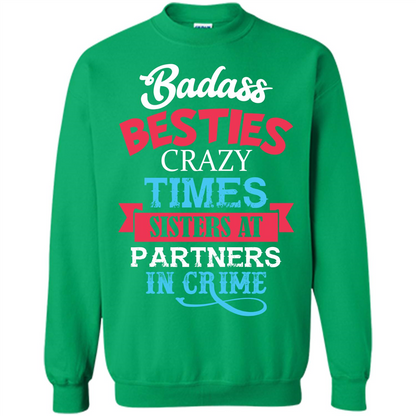 Family T-shirt Sisters Partners In Crime T-shirt Irish Green