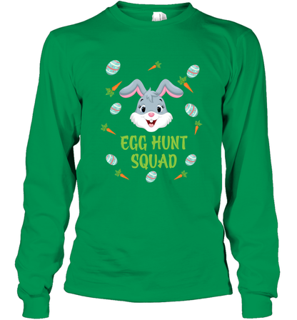 Egg Hunt Squad Happy Easter Day Shirt Long Sleeve T-Shirt Irish Green