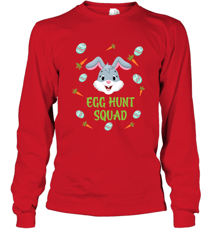 Egg Hunt Squad Happy Easter Day Shirt Long Sleeve T-Shirt Red