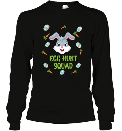 Egg Hunt Squad Happy Easter Day Shirt Long Sleeve T-Shirt Black