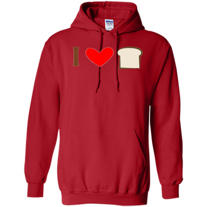 I Love White Bread T-shirt Red