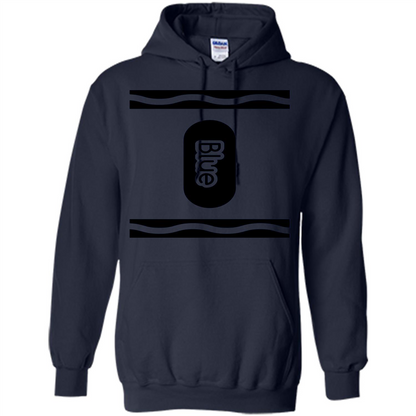 Blue Crayon Halloween Costume T-shirt Navy