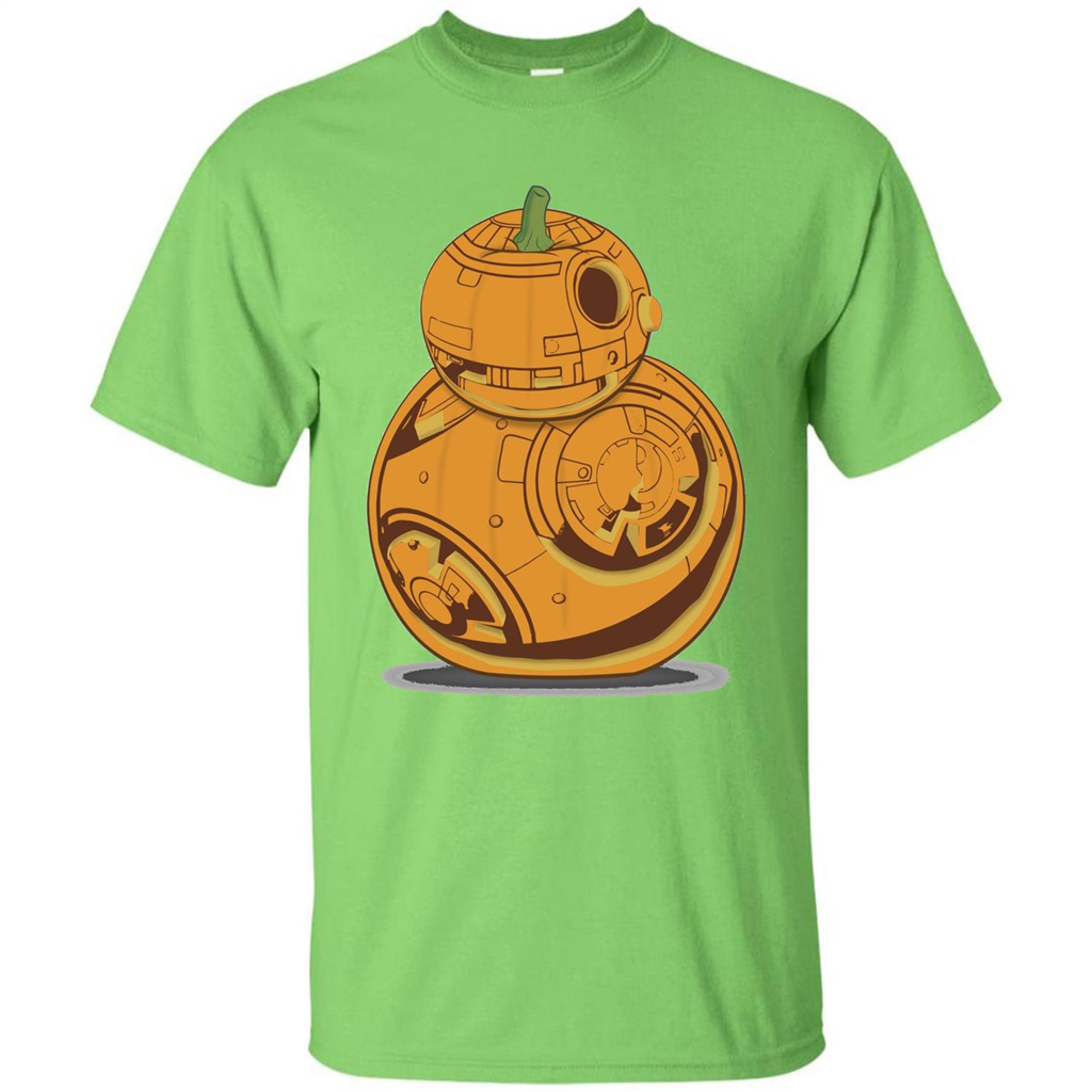 BB-8 Pumpkin Carving Halloween T-Shirt Lime