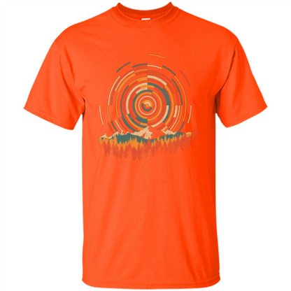 The Geometry Of Sunrise T-shirt Orange