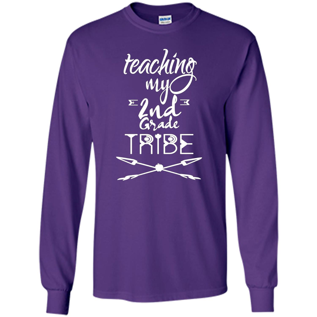 Back To School T-shirt Teaching My Second Grade Tribe Purple